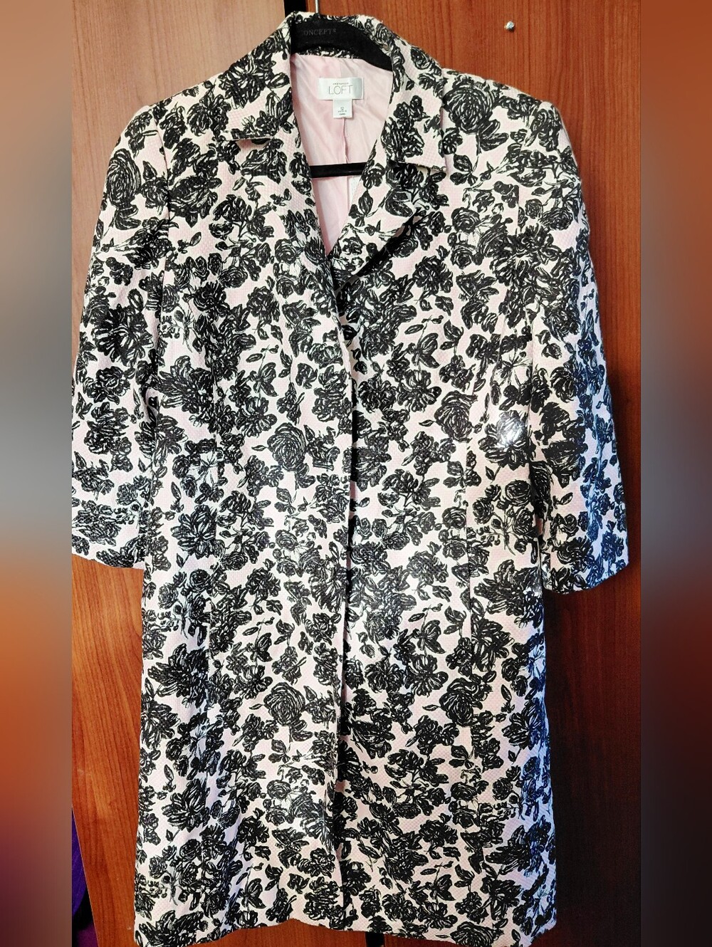 Women's Floral Pink - Black & White Size 12 New NWT